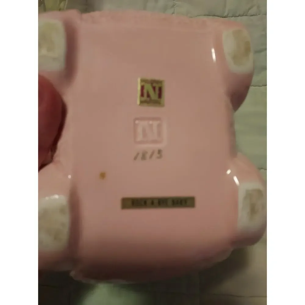 Napco Japan Planter Ceramic Pink Rock a Bye baby mechanism (needs work) EUC VTG